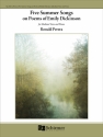 Ronald Perera, Five Summer Songs on Poems of Emily Dickinson Medium Voice and Piano Buch