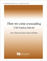 Here We Come A-Wassailing Unison Voices and Piano Stimme
