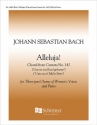 Johann Sebastian Bach, Alleluia SSA , Keyboard [Organ or Piano] Stimme