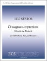 Leo Nestor, O Magnum Mysterium SATB, Brass, Percussion Chorpartitur