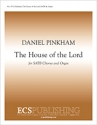 Daniel Pinkham, The House of the Lord SATB and Organ Stimme