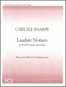 Carlyle Sharpe, Laudate nomen SATB and Organ Stimme