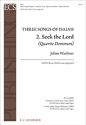 Julian Wachner, Three Songs of Isaiah: No. 2. Seek the Lord SATB Stimme