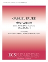 Gabriel Faur, Ave verum Corpus SATB and Organ Stimme