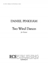 Daniel Pinkham, Two Wind Dances Gitarre Buch