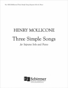 Henry Mollicone, Three Simple Songs Soprano/High Voice and Piano Buch