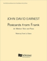 John David Earnest, Postcards from Frank Medium Voice and Piano Buch