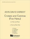 John David Earnest, Crickets and Commas: Five Haiku Vocal and Piano Buch