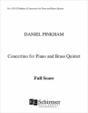 Daniel Pinkham, Concertino for Piano and Brass Quintet Piano and Brass Quintet Partitur + Stimmen