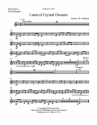 Stanley M. Hoffman, Land of Crystal Dreams SATB, Opt. Percussion [Two] Stimme