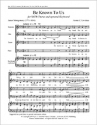 Austin C. Lovelace, Be Known to Us SATB, opt. Keyboard [Organ or Piano] Stimme