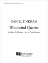 Daniel Pinkham, Woodwind Quartet Oboe, Clarinet, Bassoon and Horn Partitur + Stimmen