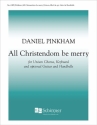 Daniel Pinkham, All Christendom Be Merry Unison Voices, Keyboard [Organ or Piano] Stimme