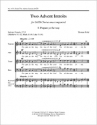 Thomas Bold, Two Advent Introits SATB Stimme