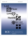 Richard Wienhorst, Lord, Whose Love in Humble Service SATB and Keyboard Stimme