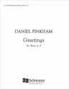 Daniel Pinkham, Greetings Horn Buch