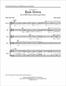 Elena Ruehr, Rain Down SATB and Piano Stimme