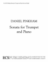 Daniel Pinkham, Sonata for Trumpet and Piano Trompete und Klavier Partitur