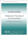 David Conte, Carmina Juventutis: Drinking Song TTBB Piano 4-Hands Stimme