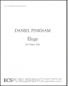 Daniel Pinkham, Elegy Orgel Buch