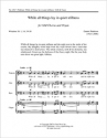 Daniel Pinkham, While All Things Lay in Quiet Stillness SAB and Organ Stimme