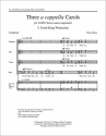 Clare Shore, Three a cappella Carols: No. 3 Good King Wenceslas SATB Stimme
