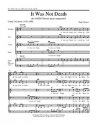 Paul Gibson, It Was Not Death SATB a Cappella Stimme
