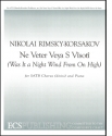 Nikolai Rimsky-Korsakov, Was It a Night Wind From On High SATB and Piano Stimme