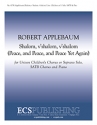 Robert Applebaum, Shalom, v'shalom, v'shalom Unison Children's Chorus or Soprano Solo, SATB and Piano Stimme
