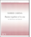 Barrie Cabena, Rejoice Together Ev'ry One SAB, Keyboard [Organ or Piano] Stimme