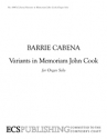 Barrie Cabena, Variants in Memoriam John Cook Orgel Buch