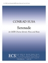 Conrad Susa, Serenade SATB [divisi], Flute and Harp Partitur