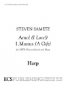 Steven Sametz, Amo!: No. 1. Munus SATB divisi, Opt. Harp Stimme