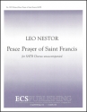 Peace Prayer of St. Francis for mixed choir unaccompanied choral score