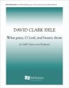 David Clark Isele, What Grace, O Lord, and Beauty Shone SAB, Keyboard [Organ or Piano] Stimme