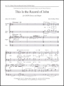 David Ashley White, This Is the Record of John SATB and Organ Stimme