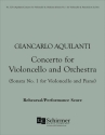 Giancarlo Aquilanti, Concerto for Violoncello and Orchestra Cello and Orchestra Buch + Einzelstimme