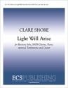 Light Will Arise Baritone Solo, SATB, Piano, opt. Percussion [Tambourine] and Guitar Stimme