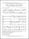 Sally Ann Morris, Like a Whisper in the Heart SATB divisi, Harp or Piano Stimme