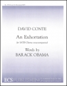 David Conte, An Exhortation SATB Stimme