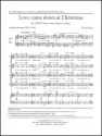 Derek Healey, Love came down at Christmas SATB, Piano or Harp Stimme