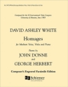David Ashley White, Homages Medium Voice, Viola and Piano Buch