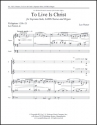 Leo Nestor, To Live Is Christ Soprano Solo, SATB and Organ Stimme