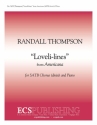 Randall Thompson, Americana: Loveli-lines SATB divisi Stimme