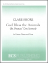 Clare Shore, God Bless the Animals Unison Voices and Piano Stimme
