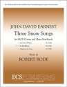 John David Earnest, Three Snow Songs: 2. In the Silence SATB, Piano Four-hands Stimme