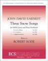 John David Earnest, Three Snow Songs: 3. Angels in the Snow SATB, Piano Four-Hands Stimme