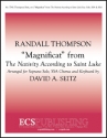 Randall Thompson, The Nativity According to Saint Luke: Magnificat Soprano Solo, SSA , Piano or Organ Stimme
