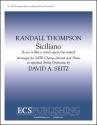 Randall Thompson, Siciliano SATB [divisi], Piano or optional String Orchestra Stimme