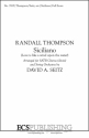 Randall Thompson, Siciliano SATB [divisi], Piano or optional String Orchestra Partitur
